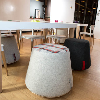 A creative space containing Muzo's Bebop seat