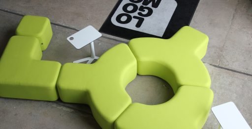 Lime green Signs modular seating system