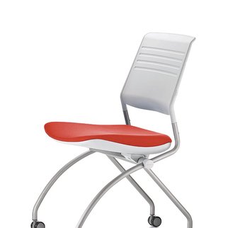 Switch mobile nesting chair with active back technology - also available with optional armrests