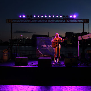 Performance at Muzo live music event