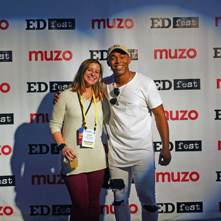 People pictured on the red carpet at Muzo's EDfest event 2019