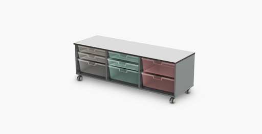 Low, triple width Stash unit from Muzo