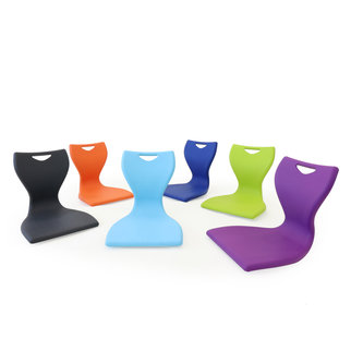 The MBob floor chair shown in an assortment of colors